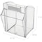 Deflecto Bin System, Modular, 4-Bin, 23-5/8"x6-5/8"x8-1/8", White/CL DEF20403OP - alternate 7